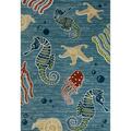 Art Carpet 9 X 12 Ft. Seaport Collection Deep Sea Woven Area Rug, Aqua 841864117430